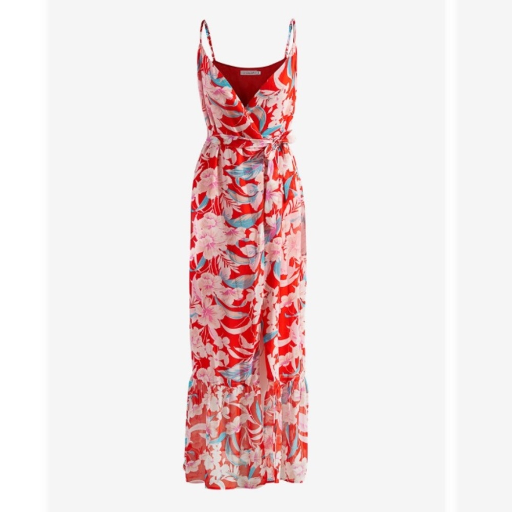 Wrap Maxi Dress, Size Large - Picture 2 of 11